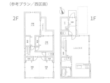 千里丘中-参考プラン(西)