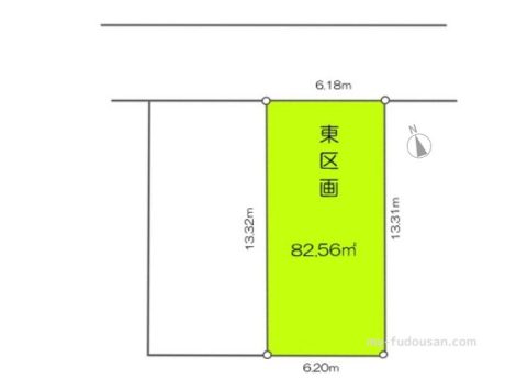千里丘中-東区画敷地図
